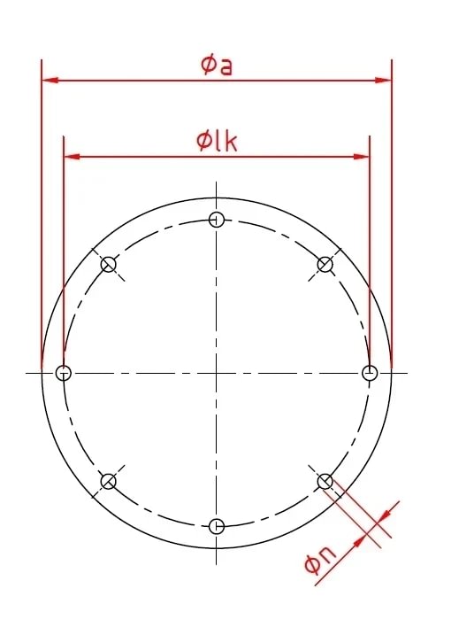 Aklė ant flanšo d100/3mm, nerūdijančio plieno
