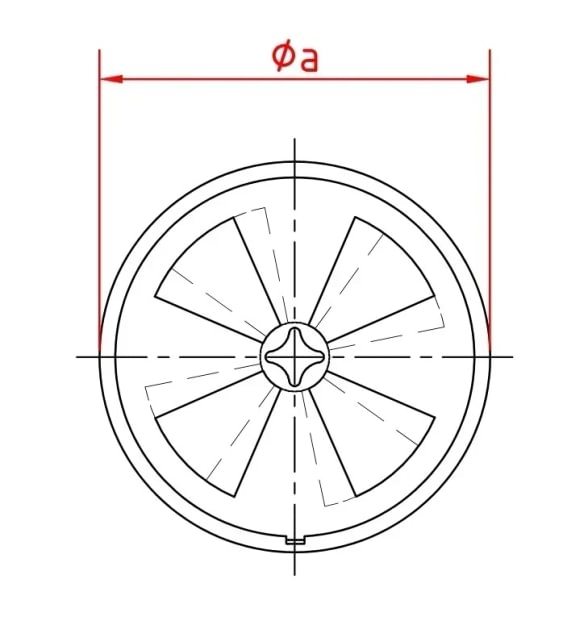 Dangtelis droselinis papildomam orui d80/2mm, nerūdijančio plieno