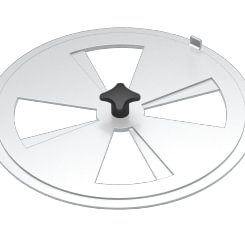 Dangtelis droselinis papildomam orui d80/2mm, nerūdijančio plieno