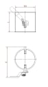 Droselinė sklendė be tarpinės d120/1,5mm, rankinė, dažyta