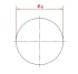 Aklė d400/2mm, nerūdijančio plieno