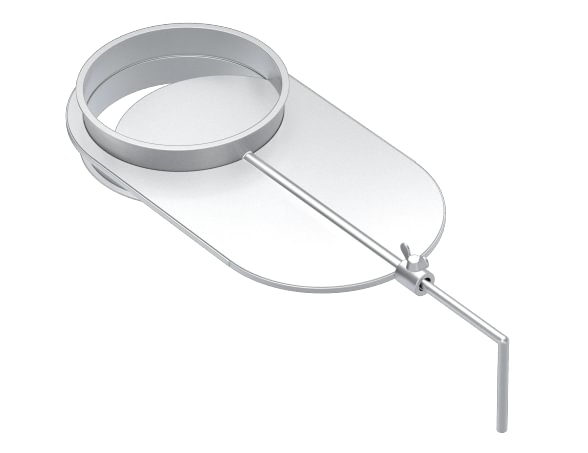 Sklendė oro reguliavimo d100/1,5mm, dažytas