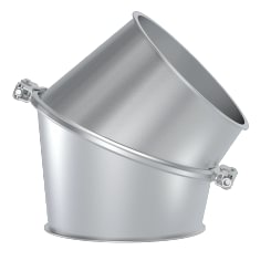 Alkūnė reguliuojama d100mm/1,5mm/0-45°, dažyta