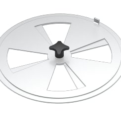 Dangtelis droselinis papildomam orui d100/2mm, nerūdijančio plieno