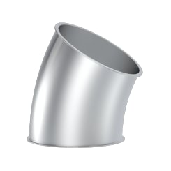 Alkūnė d80mm/1,5mm/30°, R=2D, dažyta