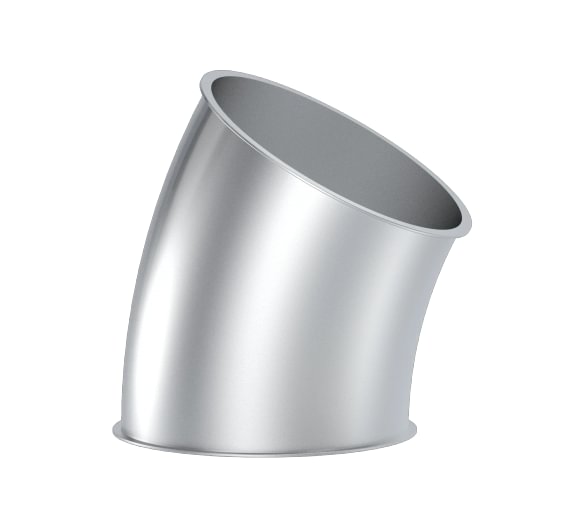 Alkūnė d100mm/1,5mm/30°, R=2D, nerūdijančio plieno