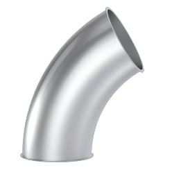 Alkūnė d80mm/1,5mm/60°, R=2D, dažyta