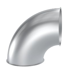 Alkūnė  d100/ 2 mm/ 90 laips. R=1D