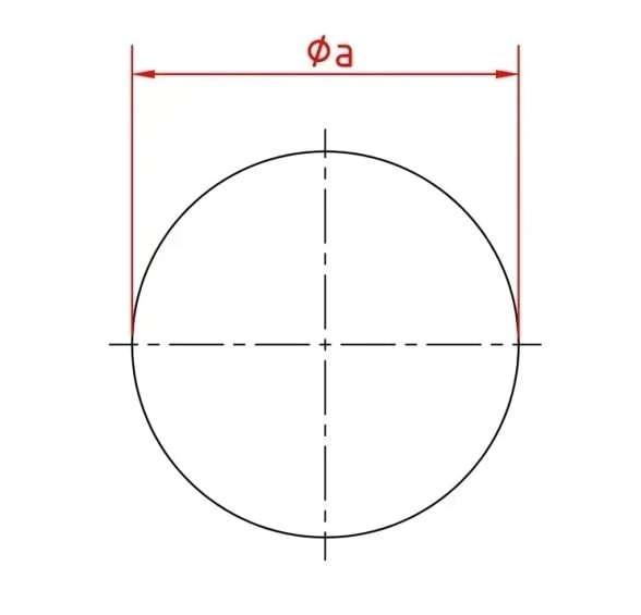 Aklė d100/2mm, nerūdijančio plieno
