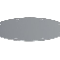 Aklė ant flanšo d80/3mm, nerūdijančio plieno