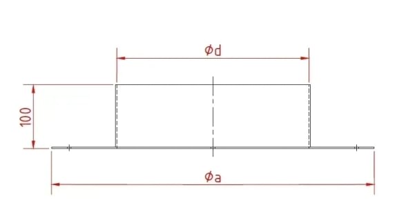 Kanalas vamzdžiui d550-560/2mm, nerūdijančio plieno