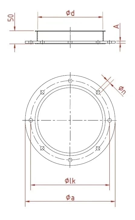 Jungtis su laisvu flanšu d80mm/2mm, 50mm long, dažytas