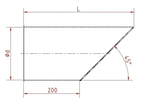 Vamzdžio antgalis su grotelėmis d80/1,5mm, nerūdijančio plieno