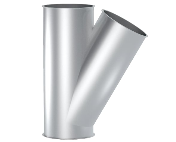 Trišakis asimetrinis d100/100/80/1,5mm, 30°, dažytas