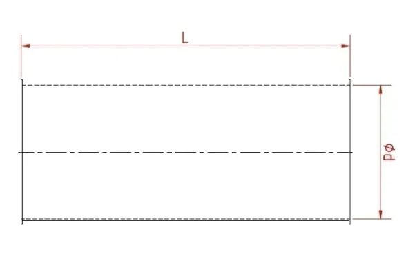 Vamzdis d200/ 3mm/ 500 mm daž.