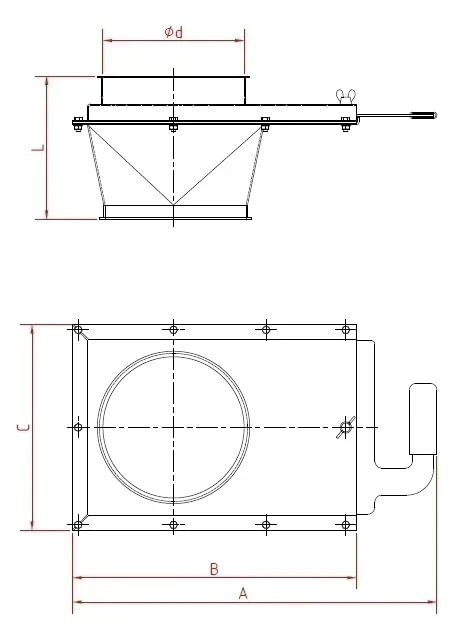 Sklendė rankinė d175/2mm, dažytas