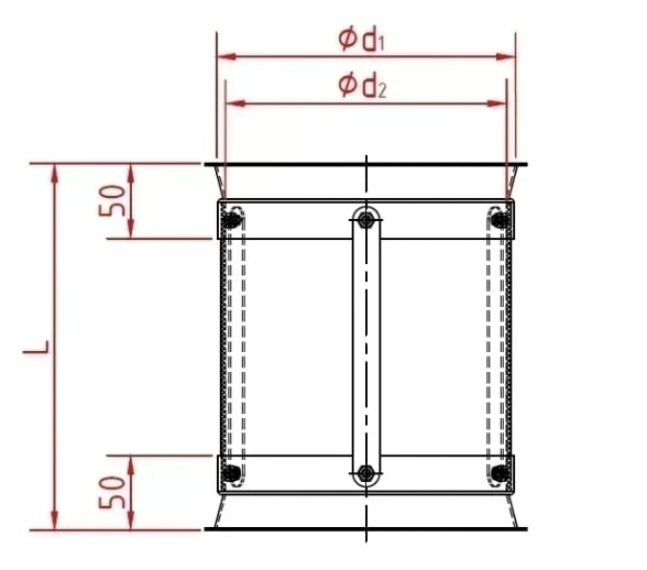 Vamzdis organinio stikl. d300/ 250mm/ 1,5mm