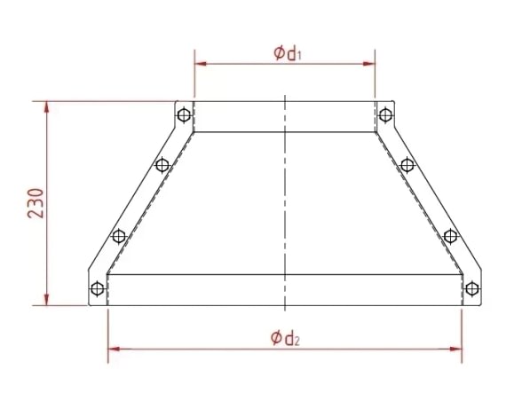 Sijonas ant vamzdžio d140/2mm, cinkuotas
