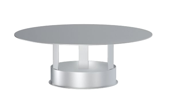 Vamzdžio stogelis d160/1,5mm, nerūdijančio plieno