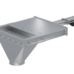 Sklendė po transporteriu 24 V d150mm, dažyta