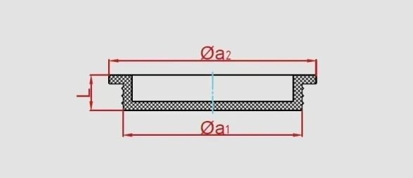 Dangtelis guminis d175, TPE, juodas