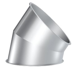 Alkūnė  d350/ 1,5mm/ 45 laips.R=1D dažyta             .