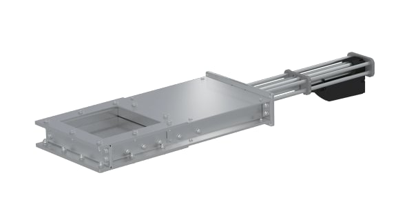 Sklendė po bokštu pneumatinė d150mm, nerūdijančio plieno