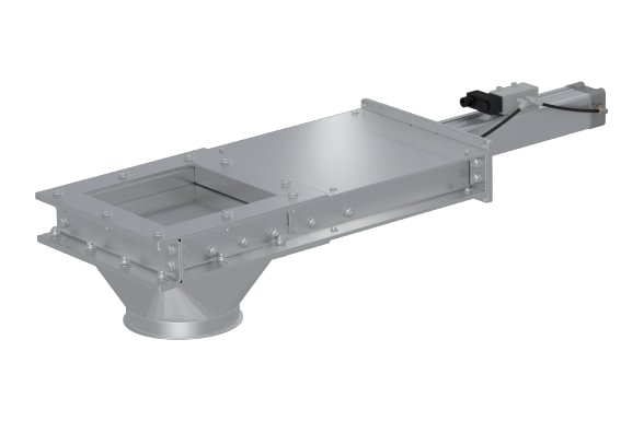 Sklendė po bokštu pneumatinė d150mm, dažyta