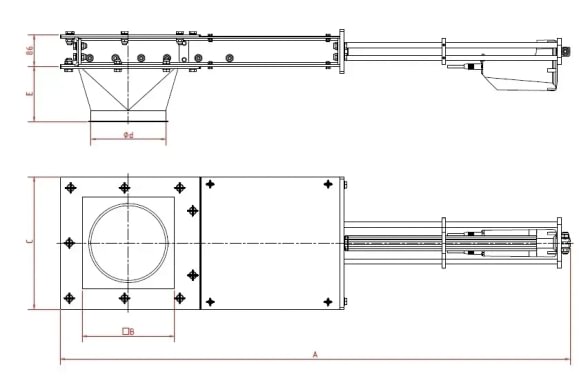 Sklendė po bokštu 24 V d175mm, dažyta