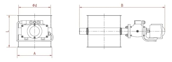 Vožtuvas uždarymo su tarpine d100/2mm, nerūdijančio plieno