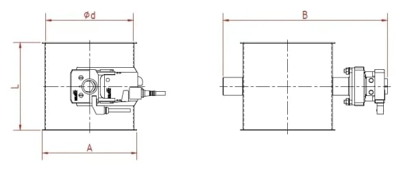 Vožtuvas uždarymo be tarpinės d100/2mm, El. 24V, nerūdijančio plieno
