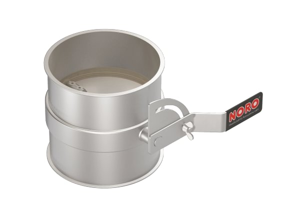 Droselinė sklendė su tarpine d120/2mm, rankinė, dažyta