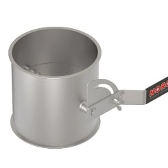 Droselinė sklendė be tarpinės d80/1,5mm, rankinė, dažyta