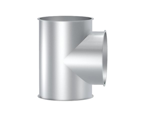 Trišakis T tipo d100/100/100/1,5mm, 90°, nerūdijančio plieno