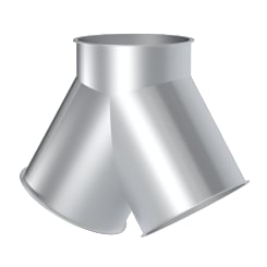 Trišakis simetrinis d100/100/100/1,5mm, 60°, dažytas