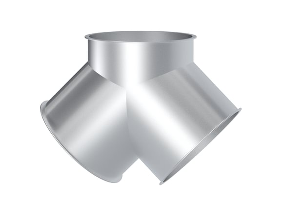 Trišakis simetrinis d100/100/100/1,5mm, 90°, cinkuotas