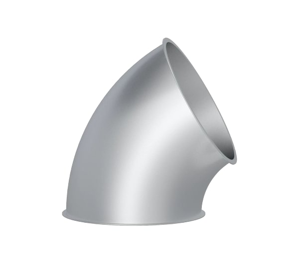 Alkūnė d100mm/1,5mm/60°, R=1D, cinkuota