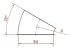 Alkūnė d120mm/2mm/30°, dažyta