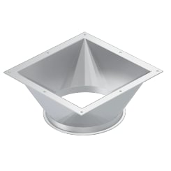Perėjimas iš kvadrato į apvalų d100/2mm, dažytas