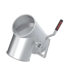 Skirstytuvas dviejų krypčių asimetrinis rankinis d120mm/2mm, 60°, dažytas