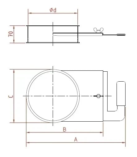 Sklendė rankinė d100/2mm, nerūdijančio plieno