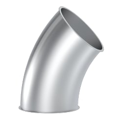 Alkūnė d120mm/2mm/45°, R=2D, dažyta