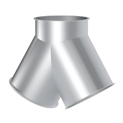 Trišakis simetrinis d120/120/120/2mm, 60°, dažytas