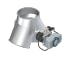 Skirstytuvas dviejų krypčių simetrinis pneumatinis d150mm/3mm, 60°, dažytas