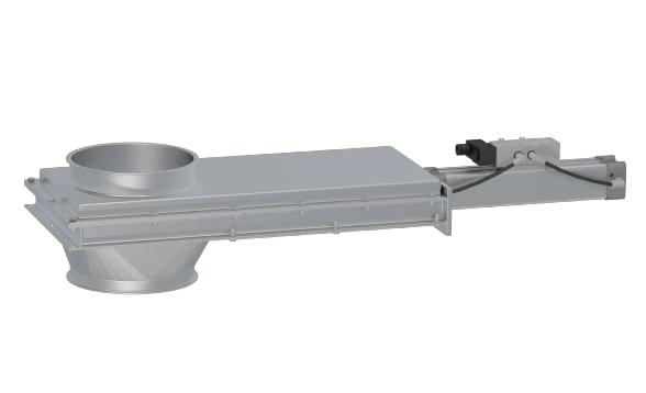 Sklendė pneumatinė d250/2mm, dažytas