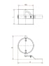 Droselinė sklendė su tarpine d120/2mm, rankinė, dažyta