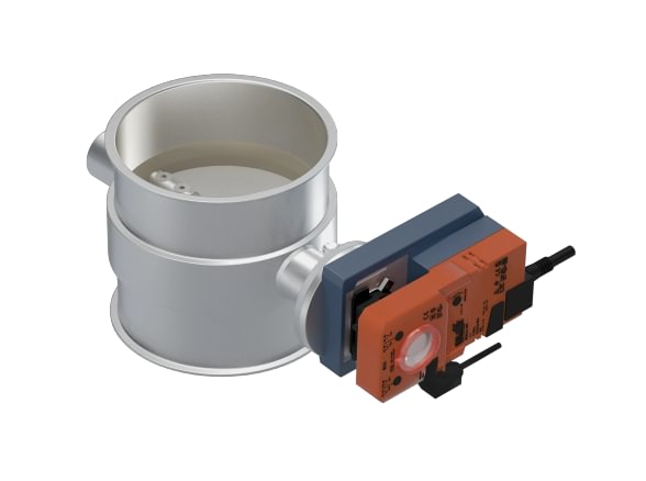 Vožtuvas uždarymo su tarpine d120/2mm, 24V, dažytas