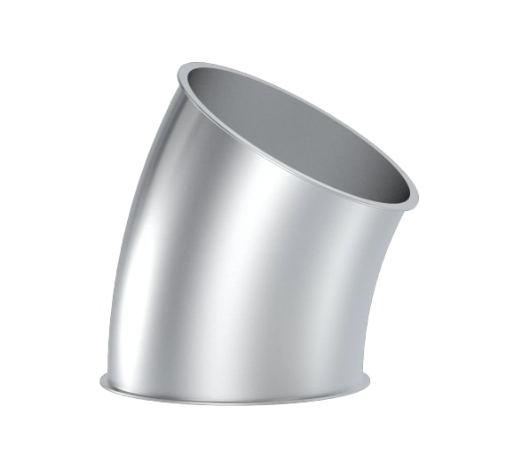 Alkūnė d100mm/1,5mm/30°, R=2D, cinkuota