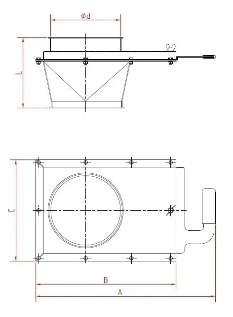Sklendė rankinė d150/2mm, cinkuotas