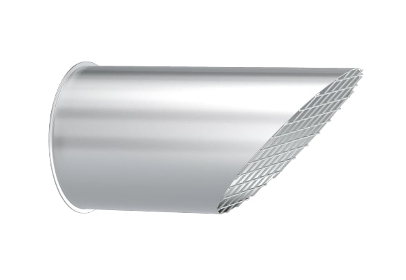 Vamzdžio antgalis su grotelėmis d100/1,5mm, nerūdijančio plieno